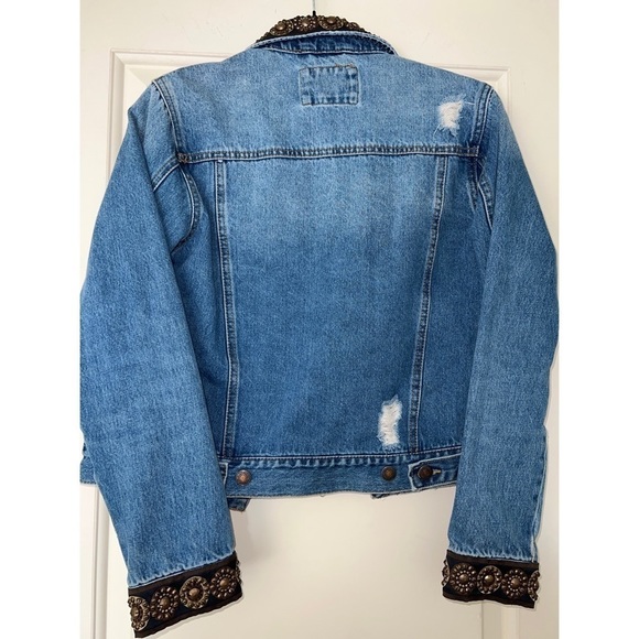 DENIM Embellished Jacket - Size S - Picture 2 of 4